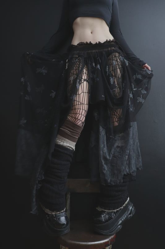ElevateTheGroundAroundYou (One Size) Sheer And Lace Overlayer Skirt