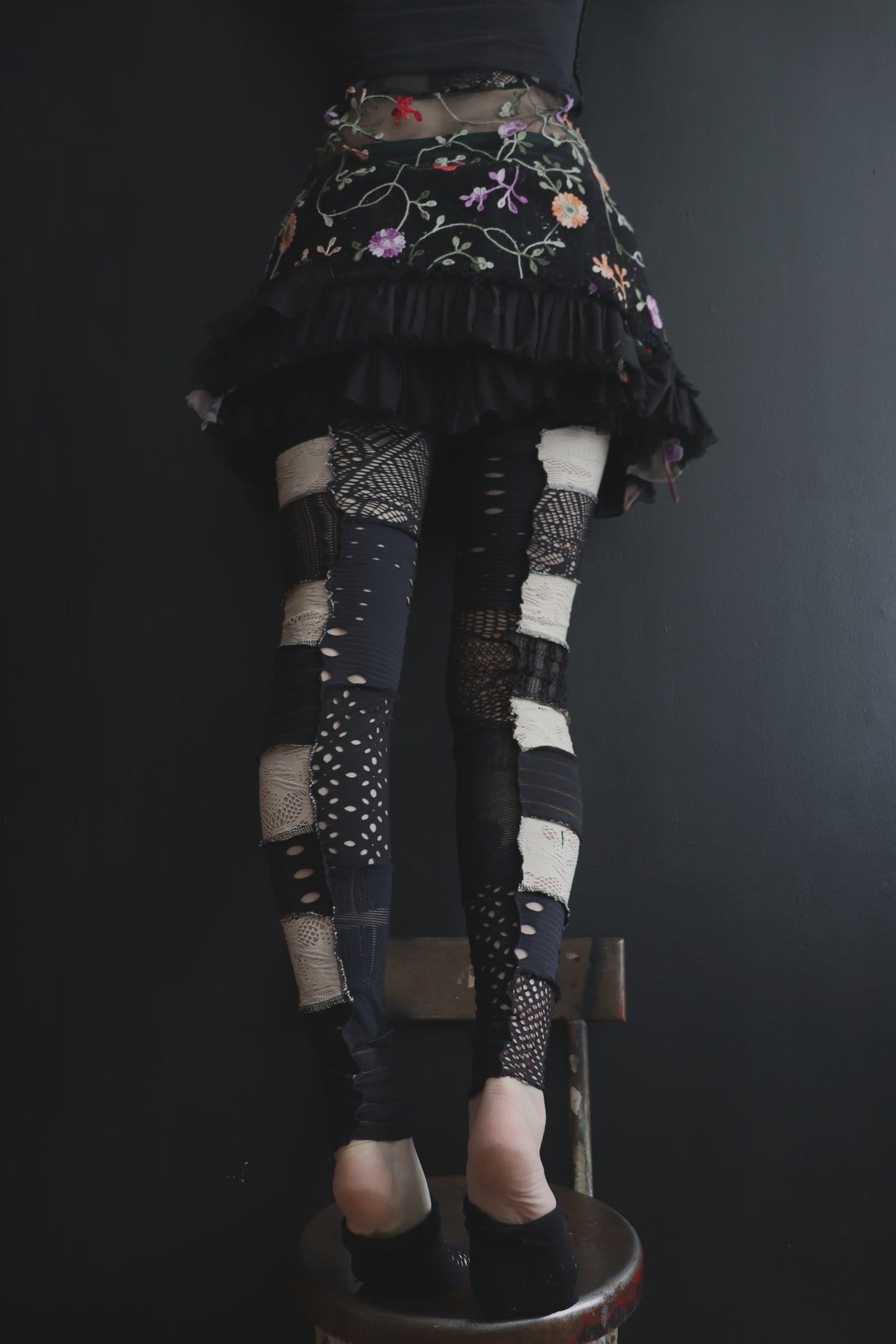 LetsGetAPartyGoingLetsGetAPartyGoing (One Size) Footless Thigh High Stockings Ice Cream Sandwish Mix