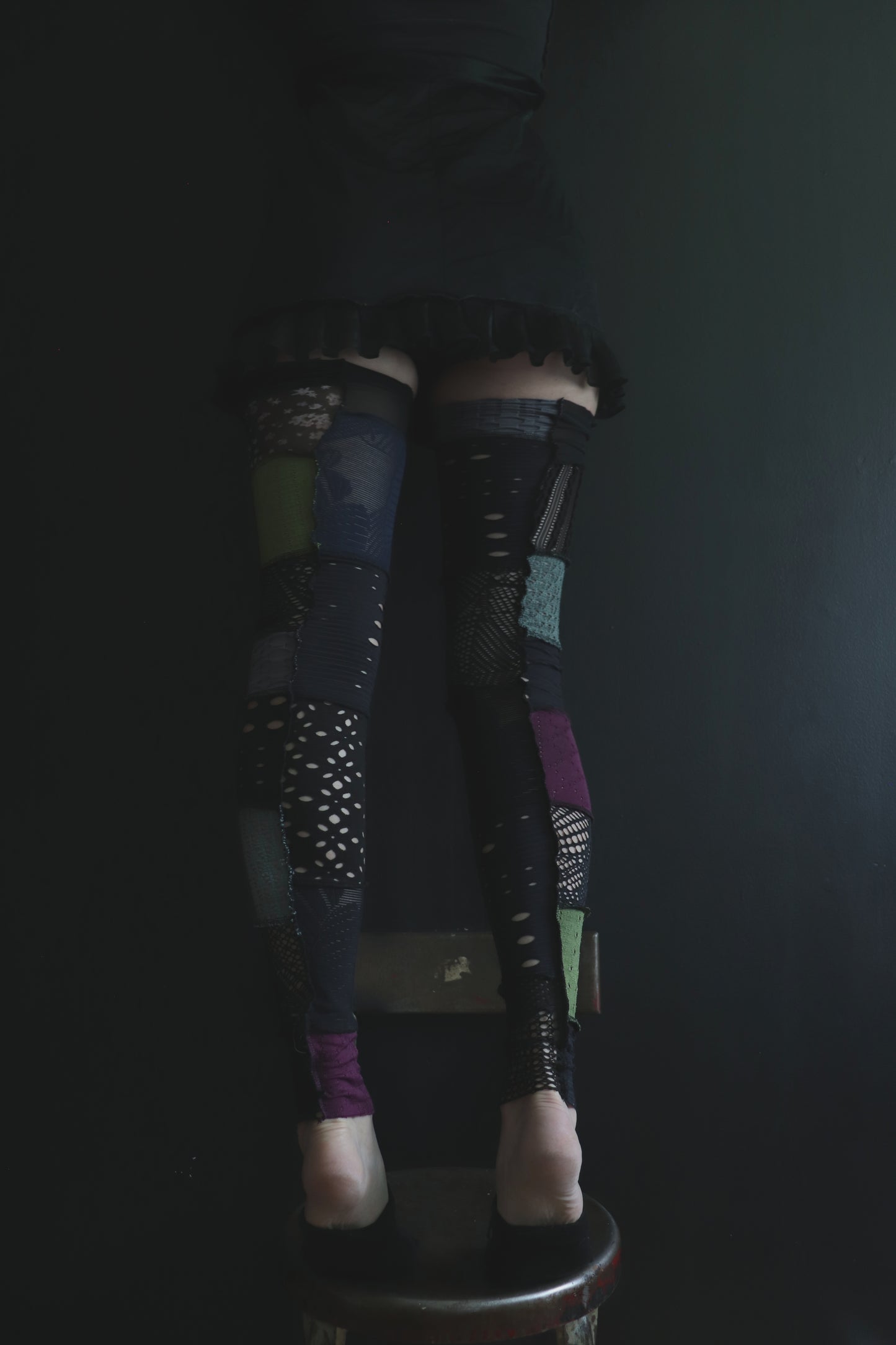 AQuaintDesignItTakesMyTime (One Size) Footless Thigh High Stockings Random Mix