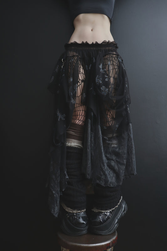 ElevateTheGroundAroundYou (One Size) Sheer And Lace Overlayer Skirt