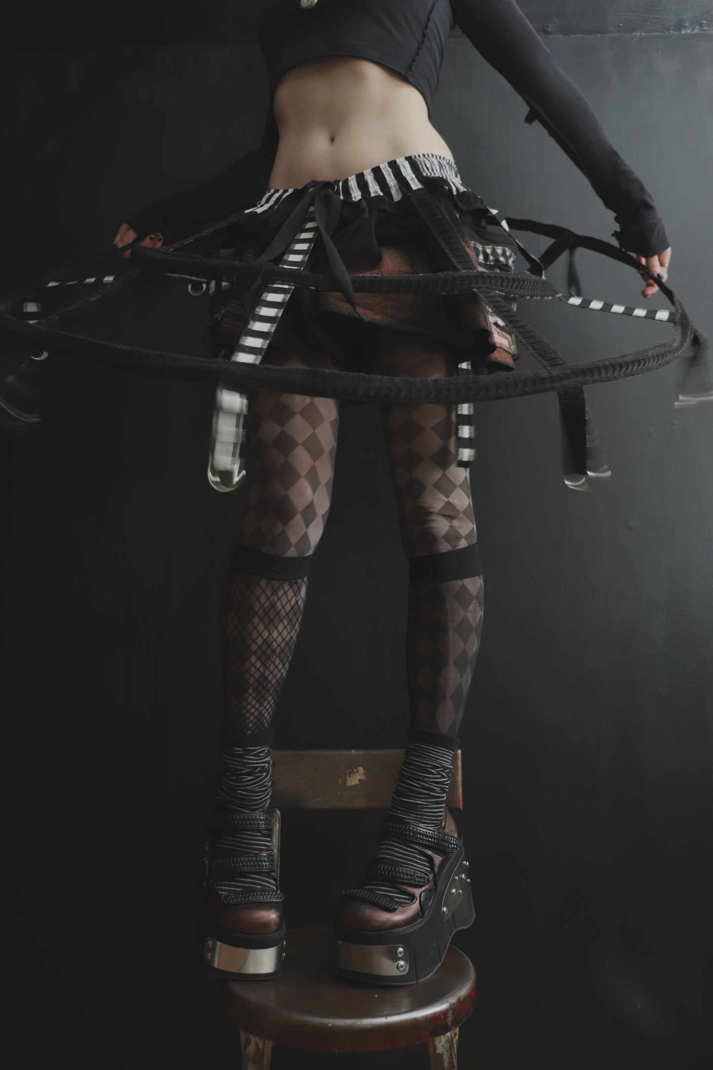 DreamedOfThePlacesIveBeenWithYou (One Size) Carnival Clown Ballet Hoop Skirt