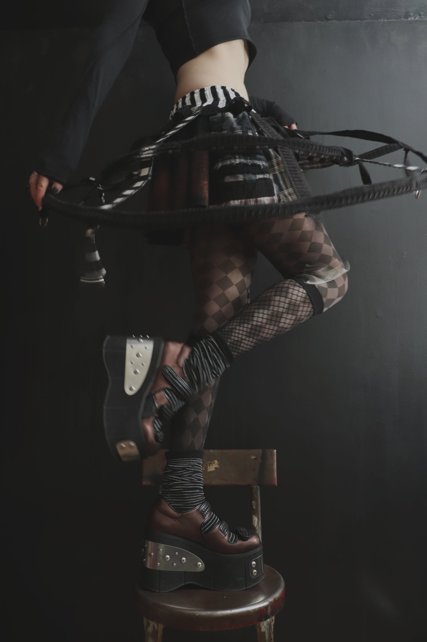 DreamedOfThePlacesIveBeenWithYou (One Size) Carnival Clown Ballet Hoop Skirt