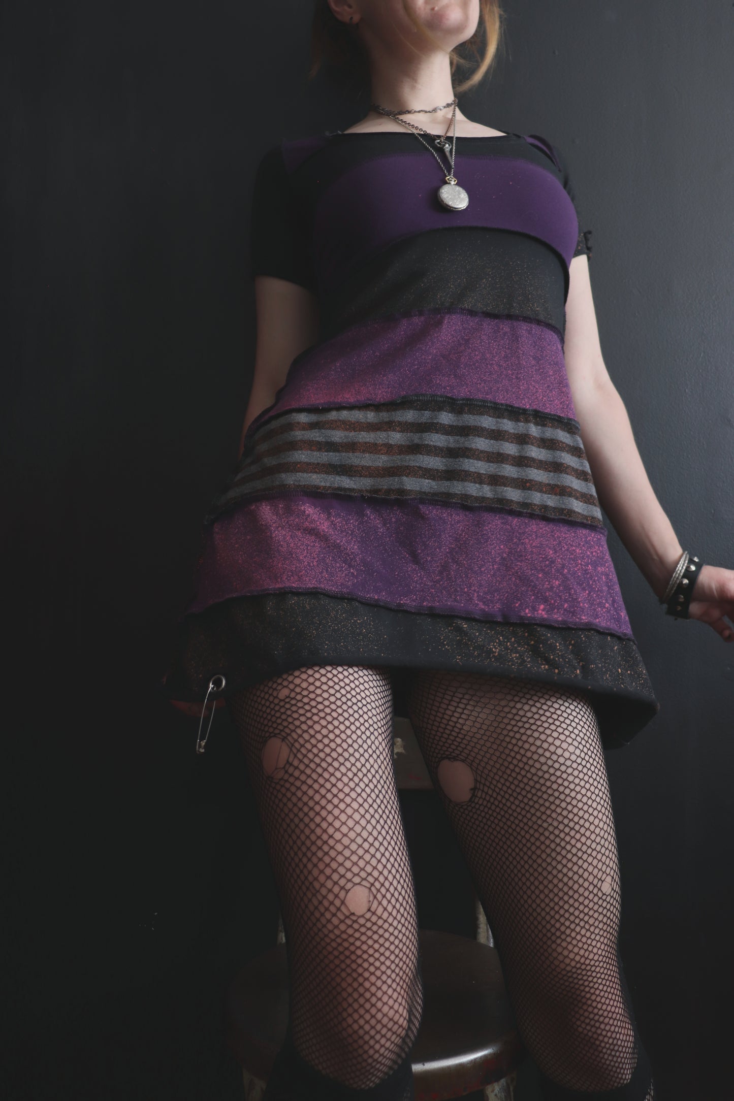 AllMyThingsLookLikeSomeoneElsesMemories (S, M) Short Sleeve Tatter Mini Dress