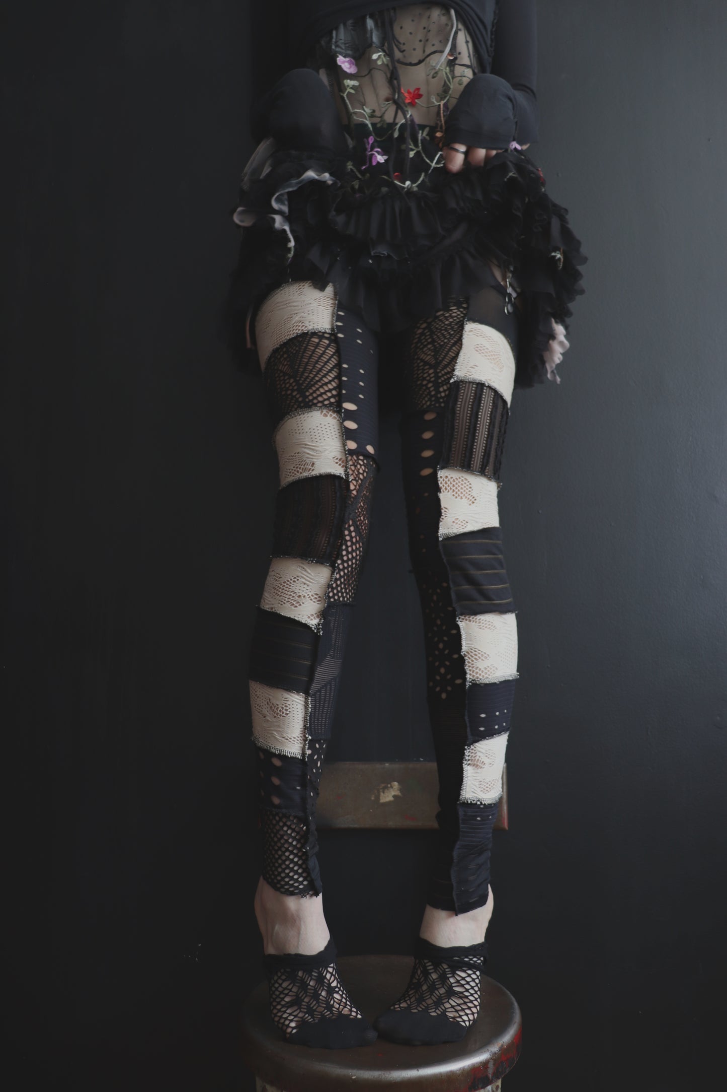 LetsGetAPartyGoingLetsGetAPartyGoing (One Size) Footless Thigh High Stockings Ice Cream Sandwish Mix