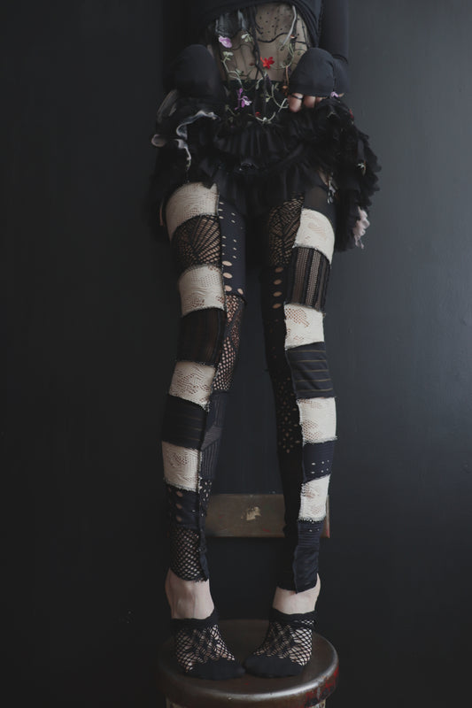 LetsGetAPartyGoingLetsGetAPartyGoing (One Size) Footless Thigh High Stockings Ice Cream Sandwish Mix