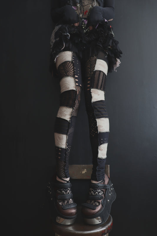 LetsGetAPartyGoingLetsGetAPartyGoing (One Size) Footless Thigh High Stockings Ice Cream Sandwish Mix