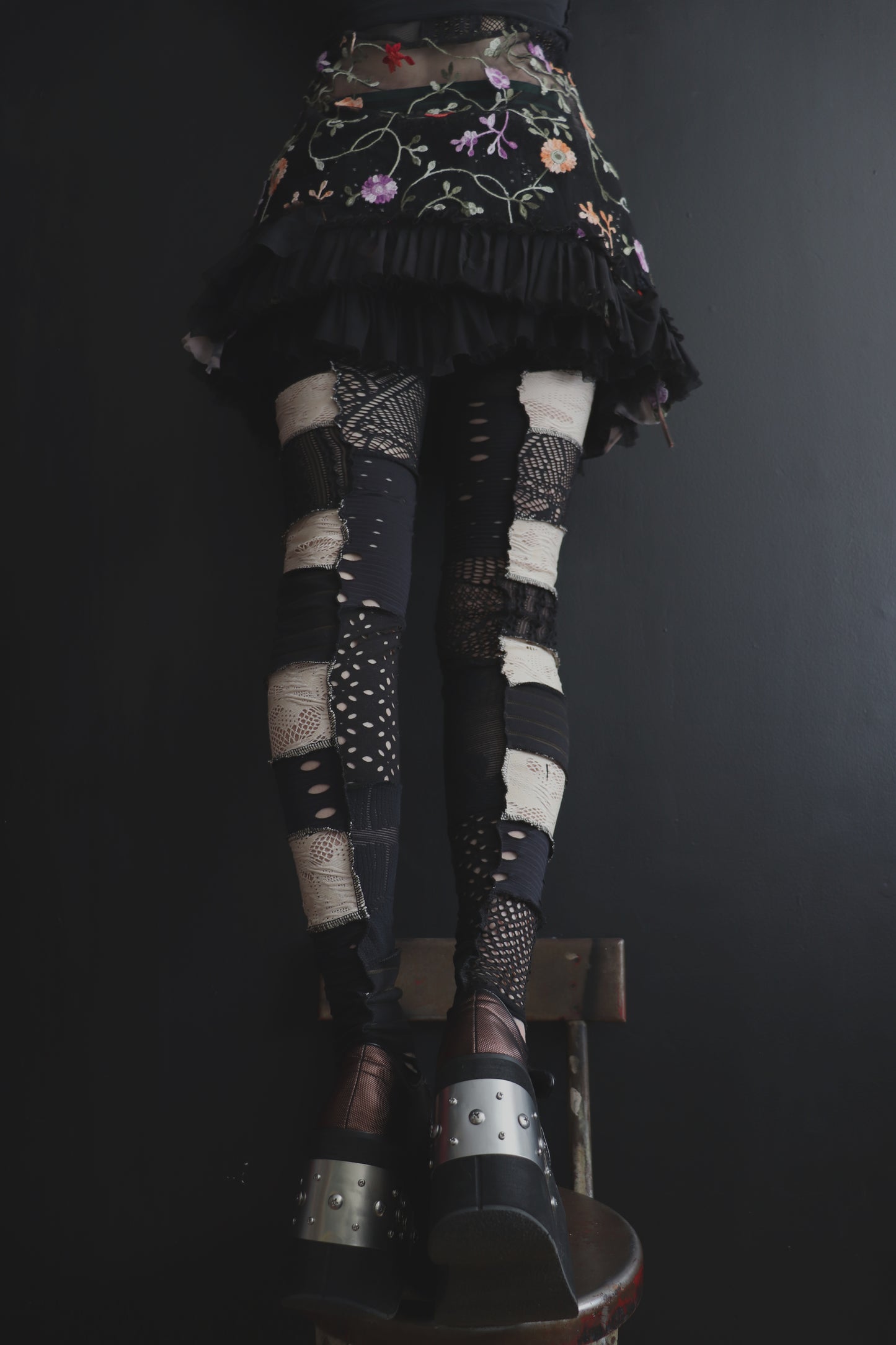LetsGetAPartyGoingLetsGetAPartyGoing (One Size) Footless Thigh High Stockings Ice Cream Sandwish Mix