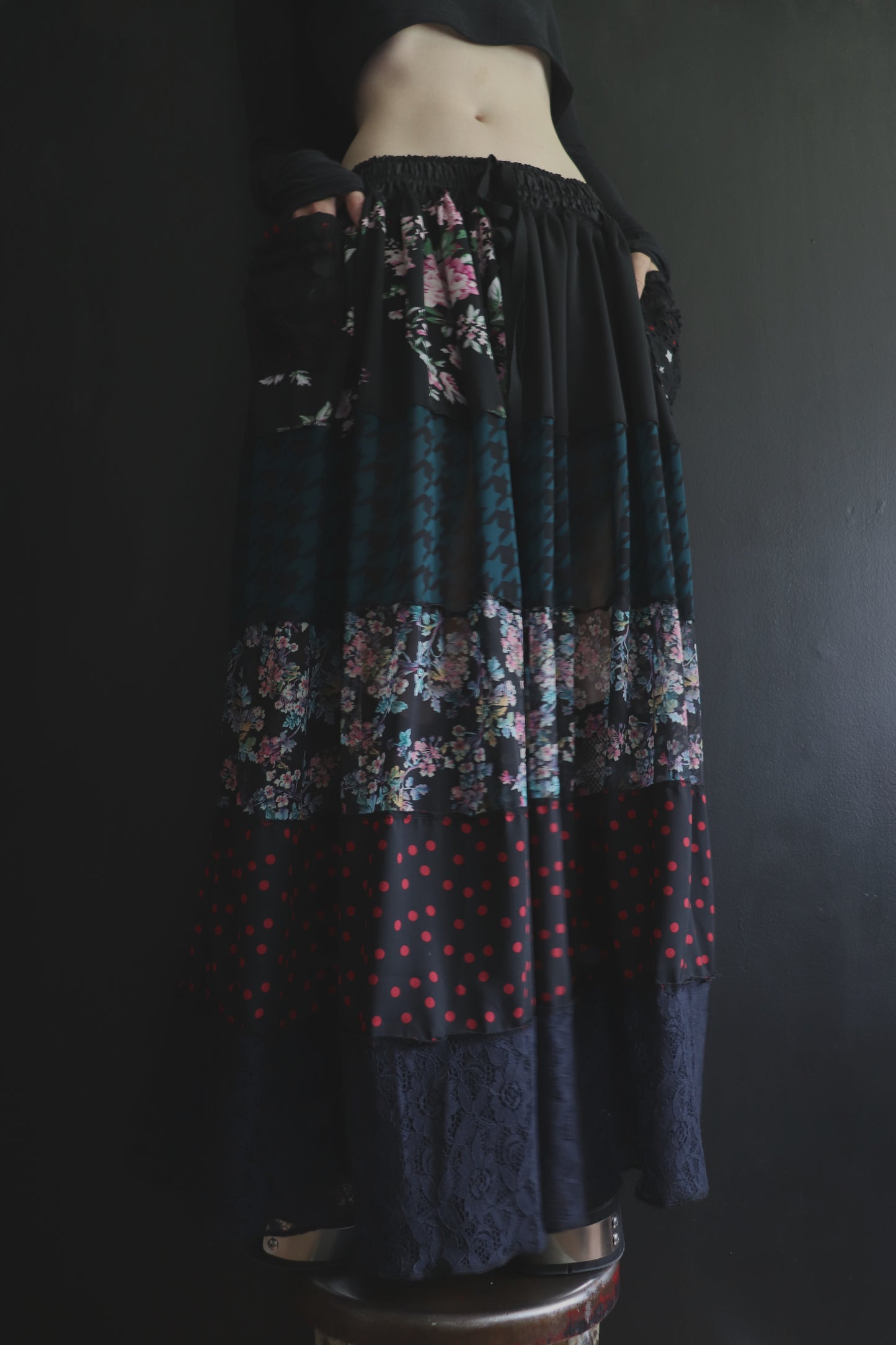 RootsThatSpreadSoDeep (One Size) Floor Length Floral Skirt