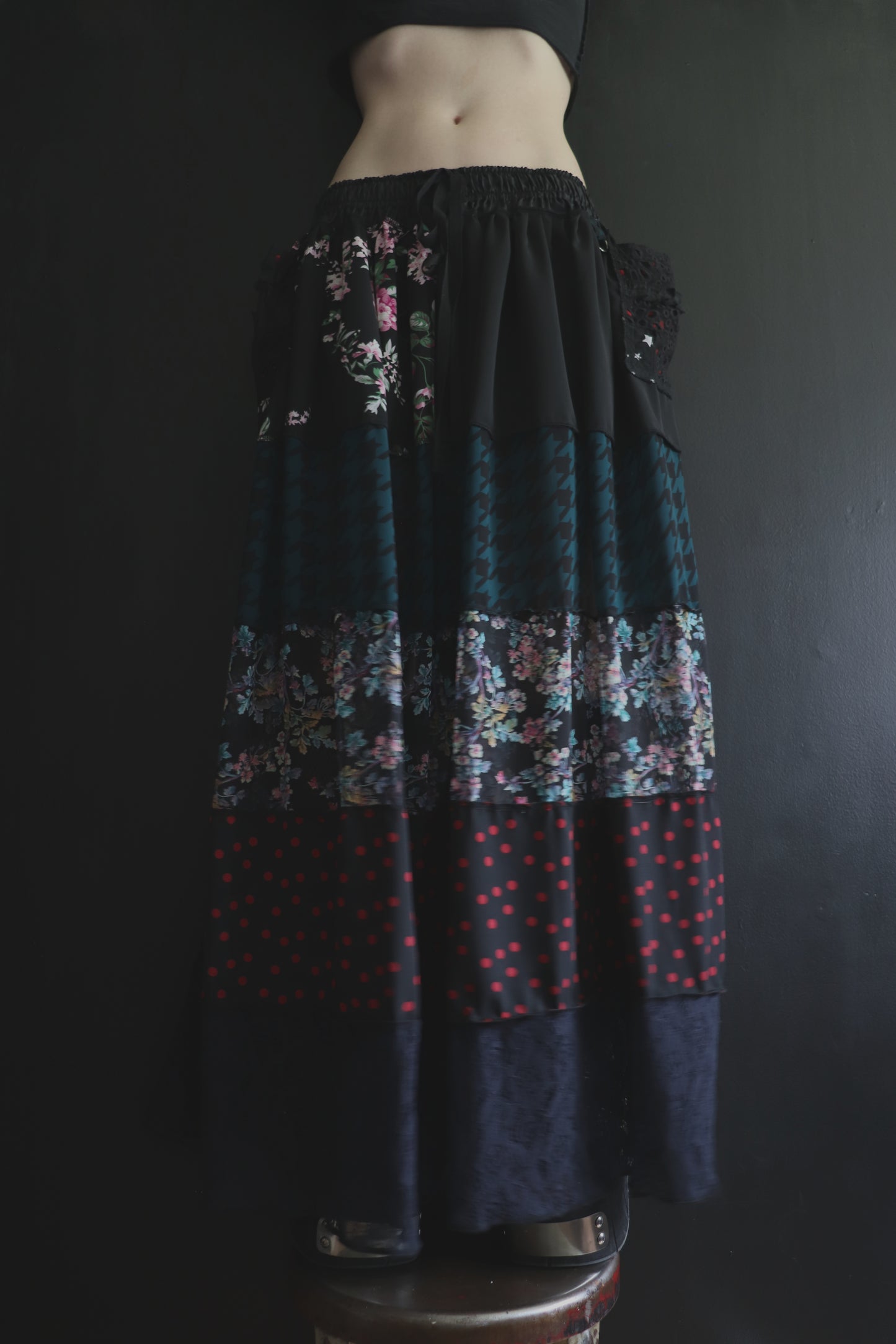 RootsThatSpreadSoDeep (One Size) Floor Length Floral Skirt