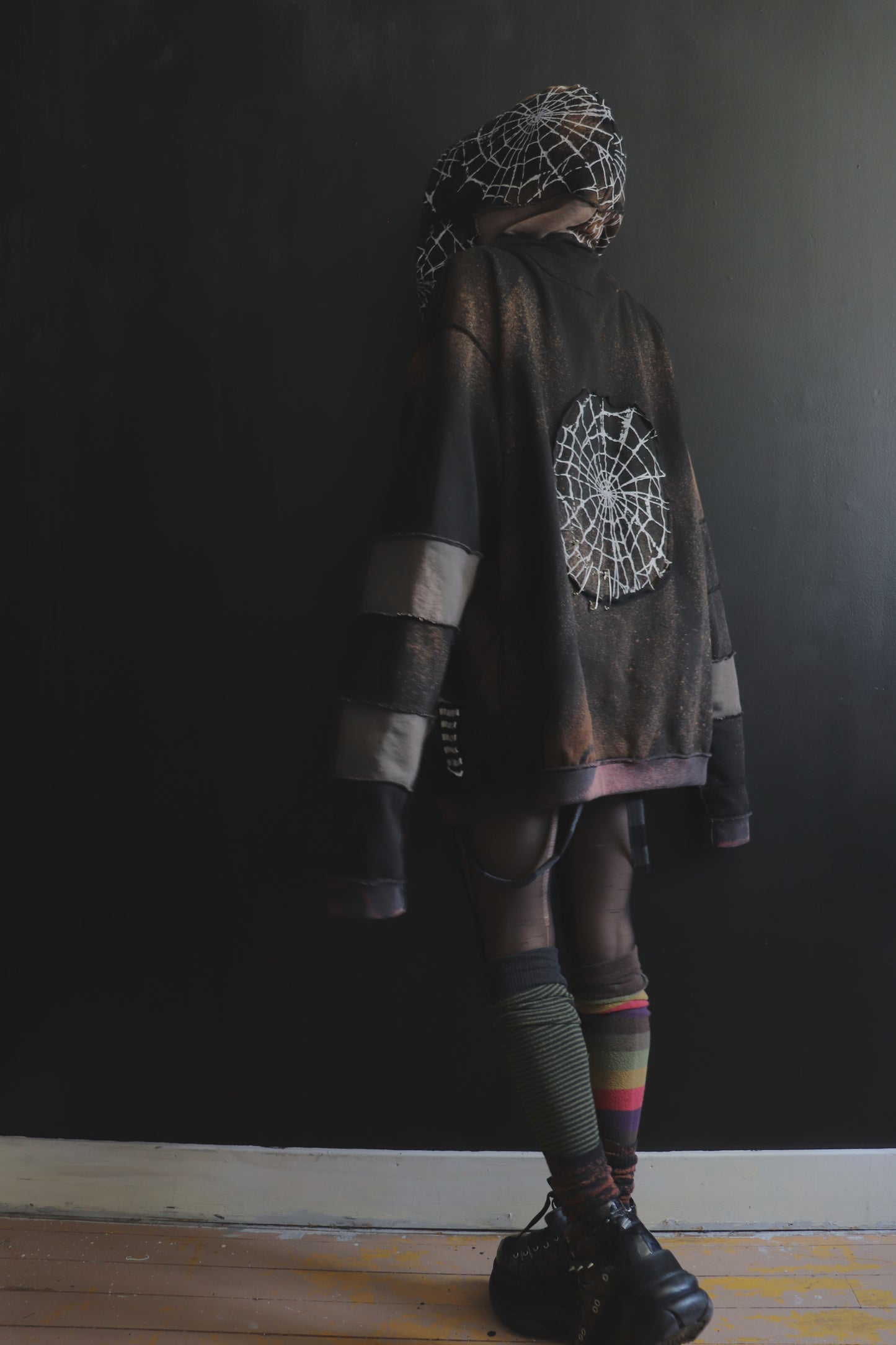 LoveCanLeaveYouCold (One Size) Patchwork Button Up Hoodie Web Wonder