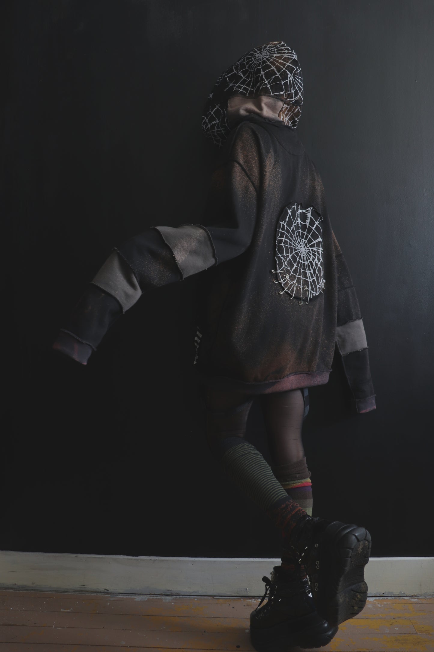 LoveCanLeaveYouCold (One Size) Patchwork Button Up Hoodie Web Wonder