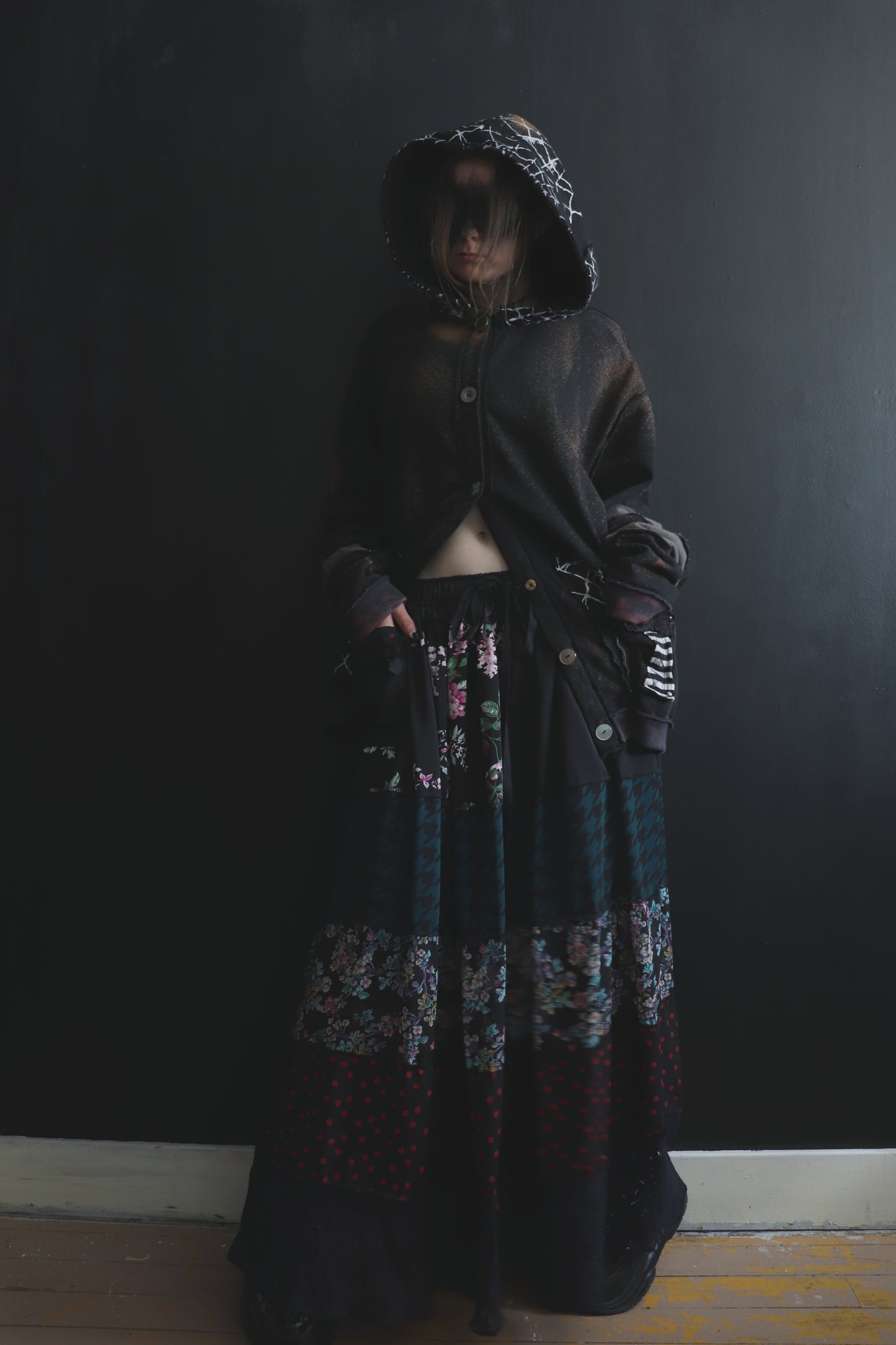 RootsThatSpreadSoDeep (One Size) Floor Length Floral Skirt