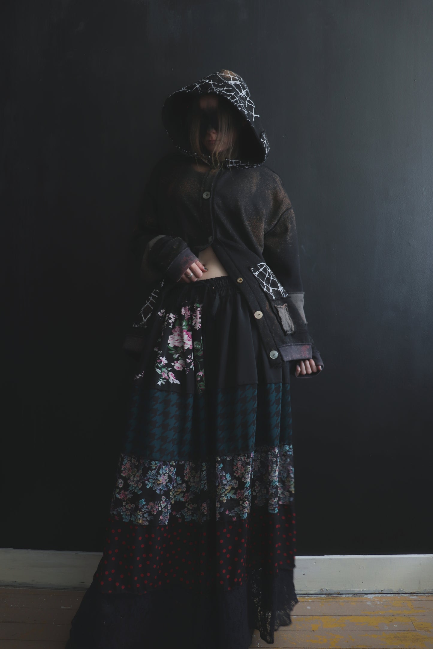 RootsThatSpreadSoDeep (One Size) Floor Length Floral Skirt