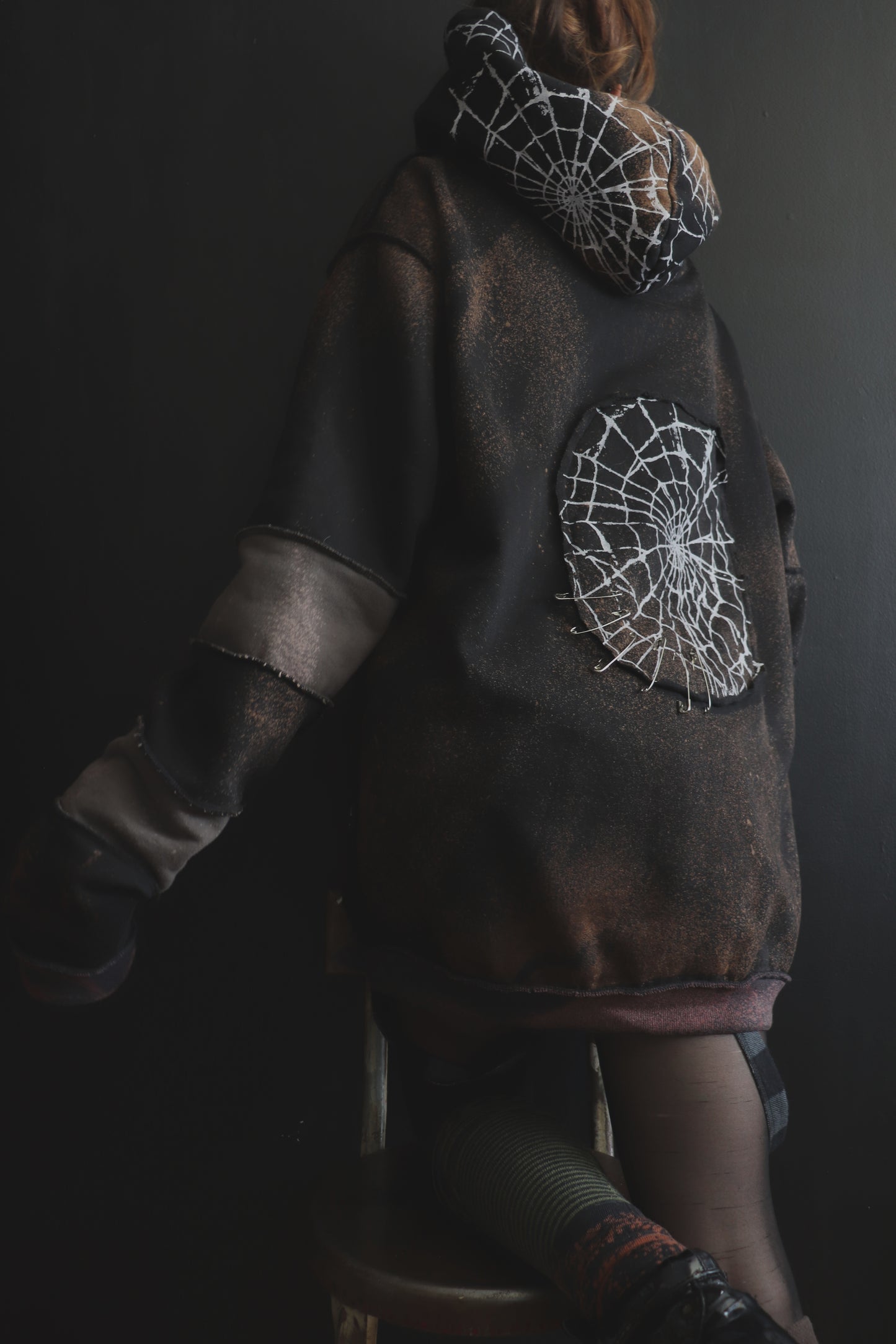 LoveCanLeaveYouCold (One Size) Patchwork Button Up Hoodie Web Wonder