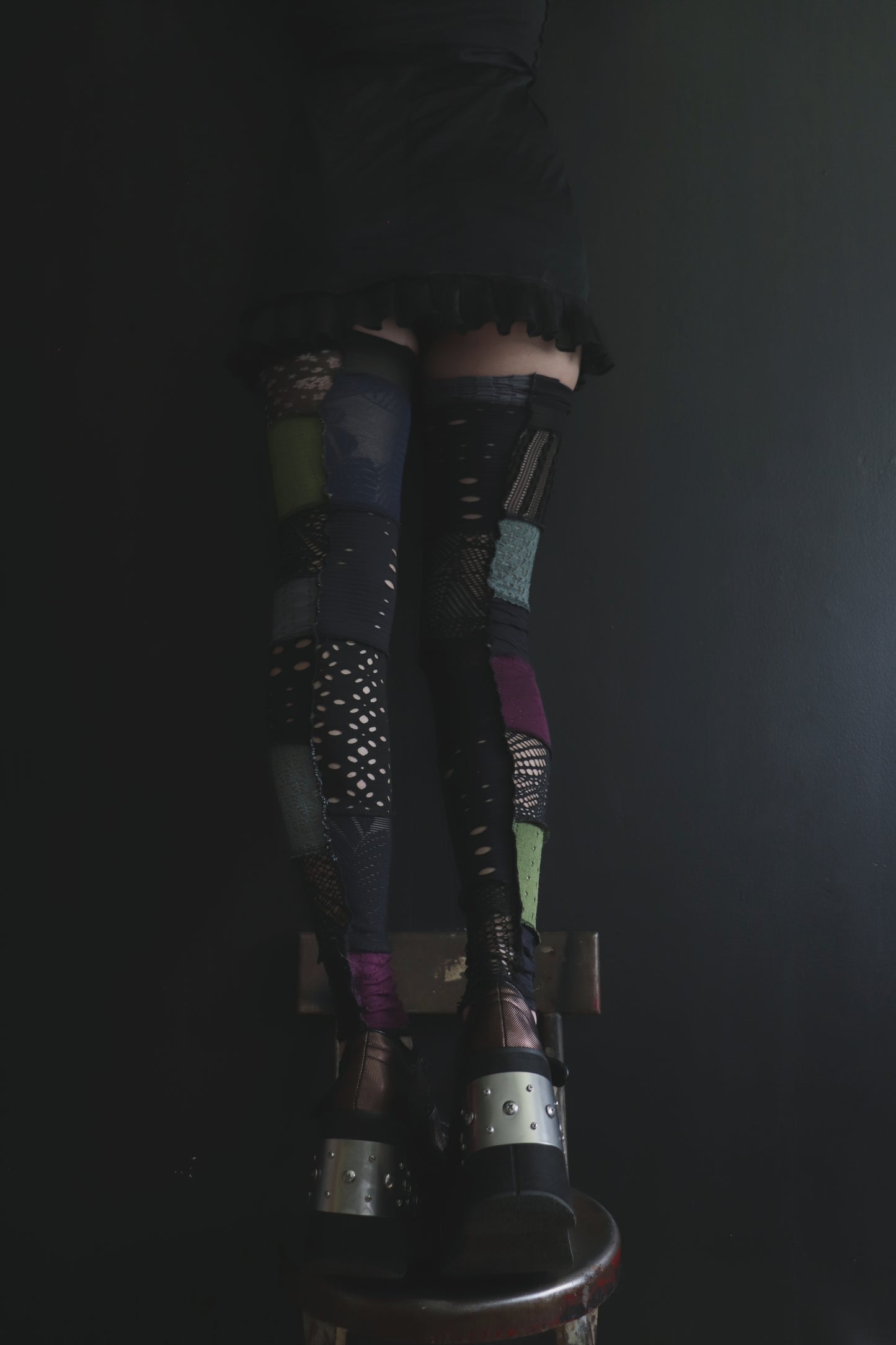 AQuaintDesignItTakesMyTime (One Size) Footless Thigh High Stockings Random Mix