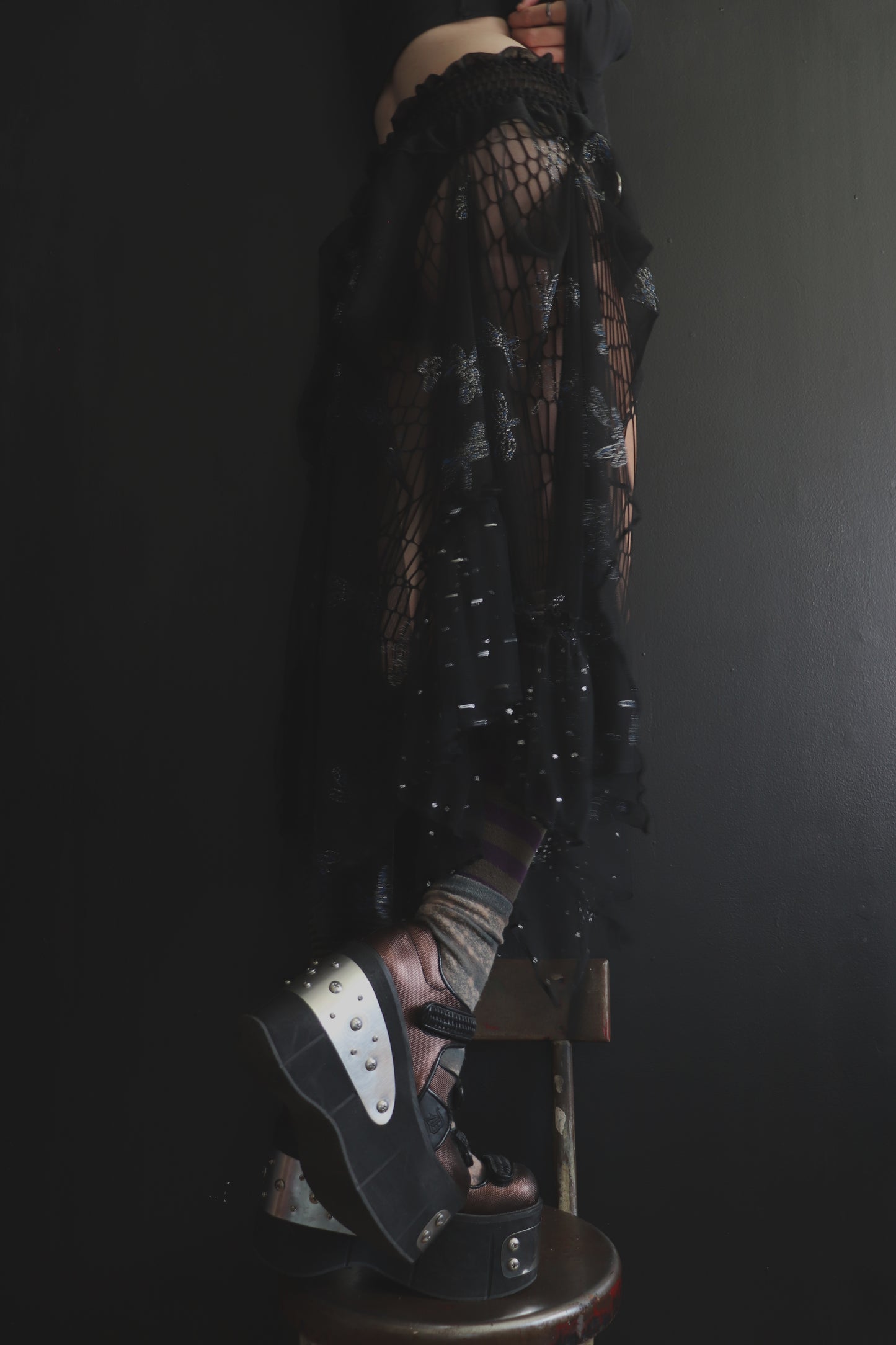 TouchAndFeelMyWayThroughDelight (One Size) Sheer And Lace Overlayer Skirt