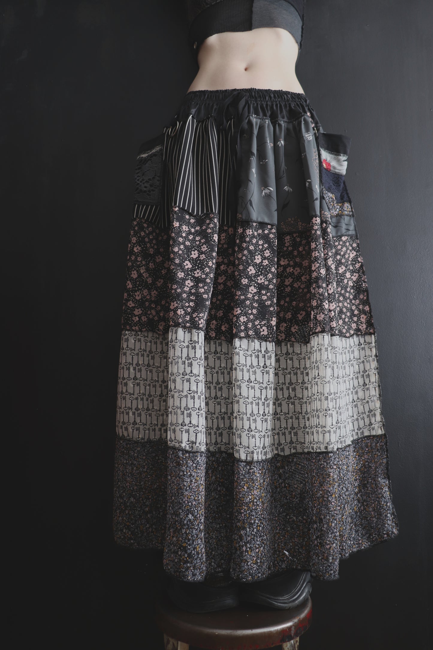 WantMoreOfYourTouchSoMuch (One Size) Floor Length Floral Skirt