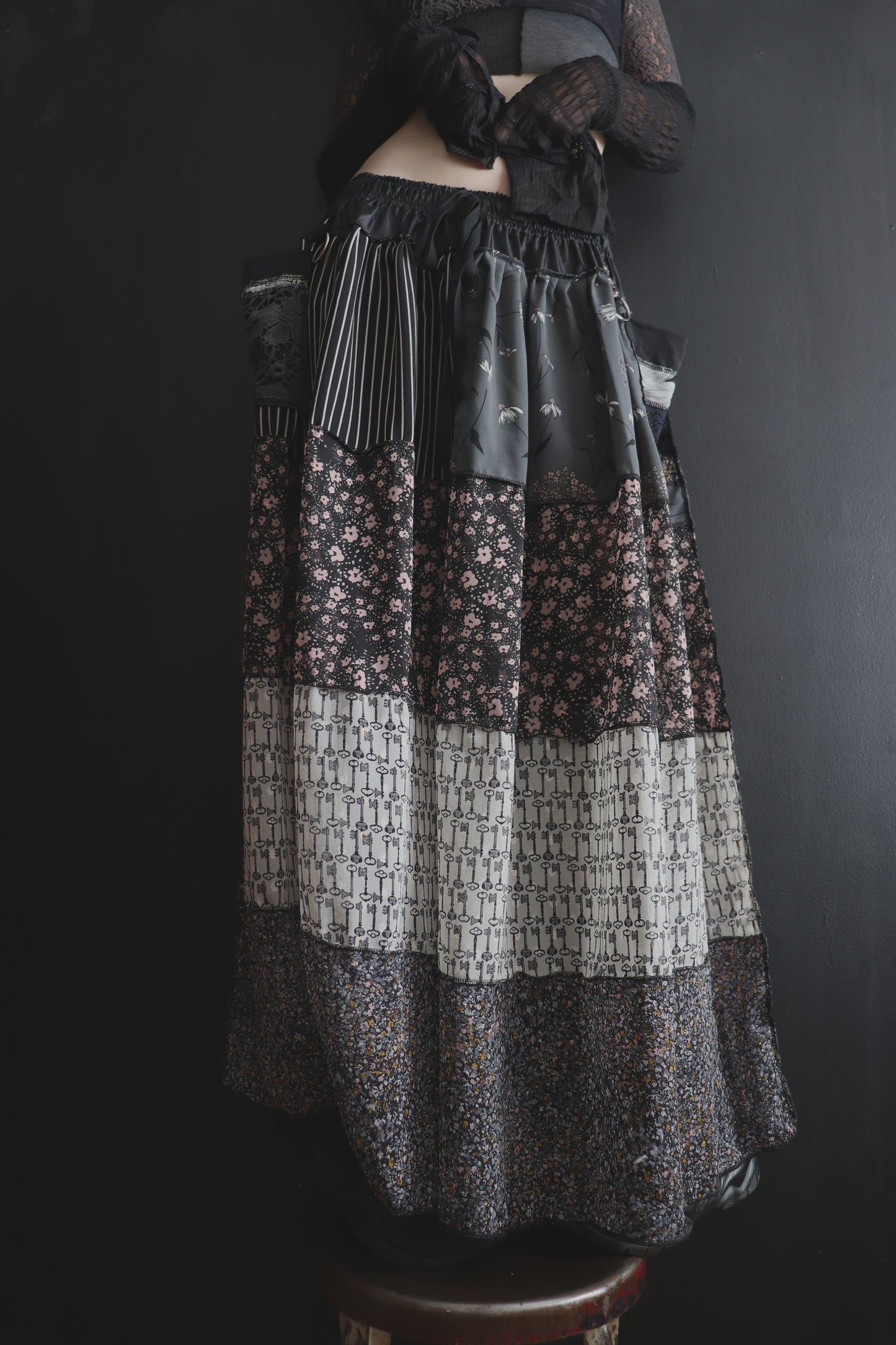 WantMoreOfYourTouchSoMuch (One Size) Floor Length Floral Skirt