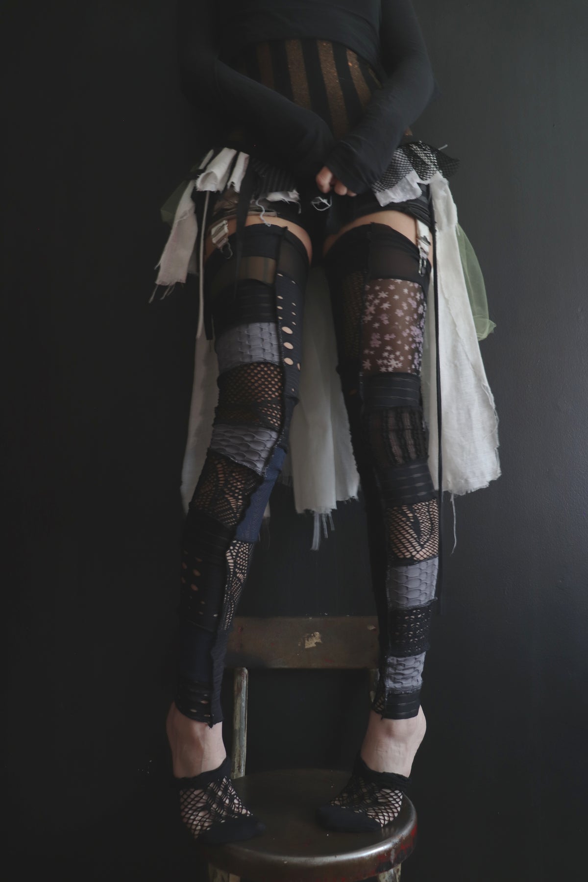 SingingYouTheWordsToYourFavoriteSong (One Size) Footless Thigh High Stockings Bloo Hoo Mix