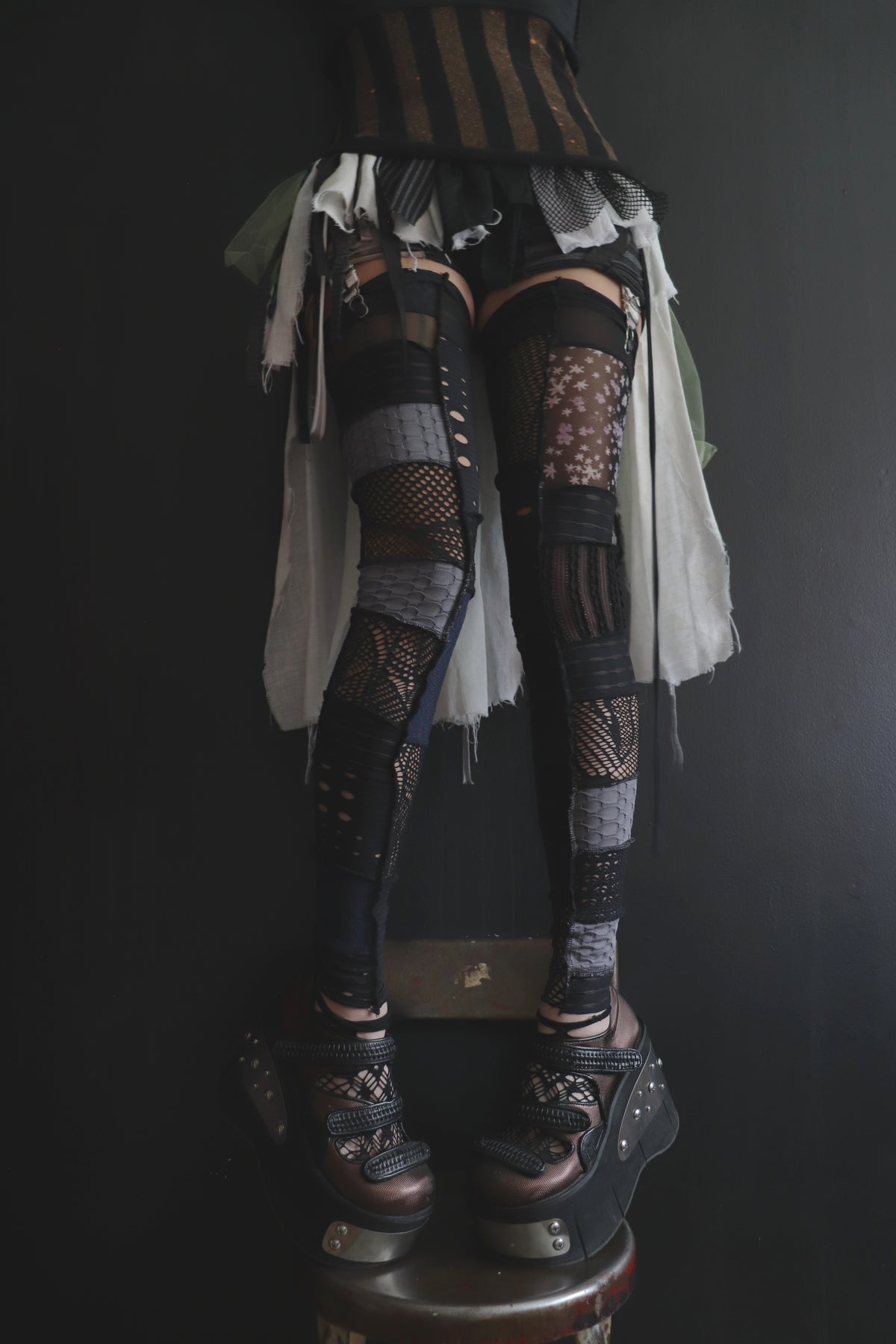 SingingYouTheWordsToYourFavoriteSong (One Size) Footless Thigh High Stockings Bloo Hoo Mix