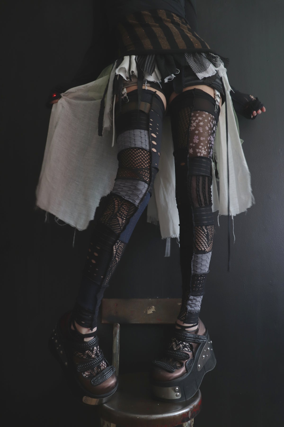 SingingYouTheWordsToYourFavoriteSong (One Size) Footless Thigh High Stockings Bloo Hoo Mix