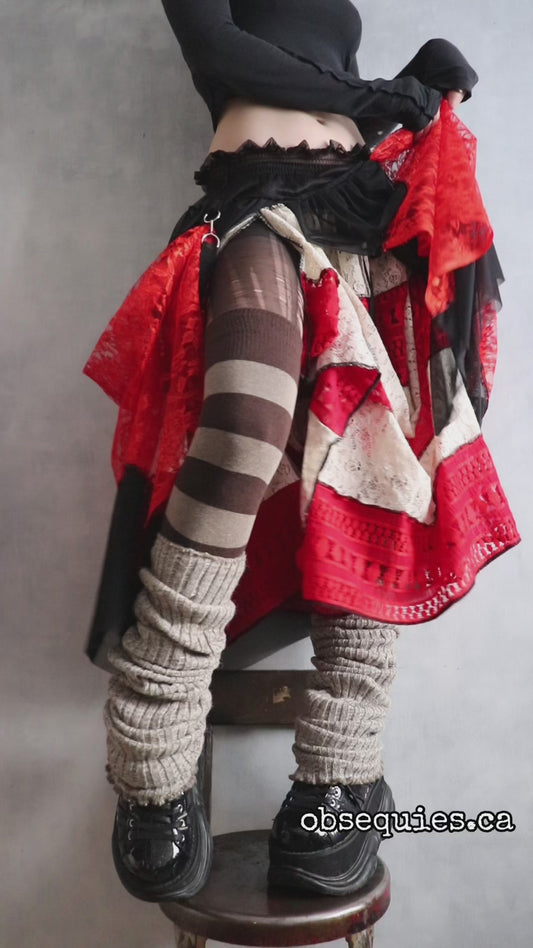 KnowThatLoveIsNotAWasteWhenLifeJustDoesntGoMyWay (One Size) Sheer And Lace Overlayer Skirt